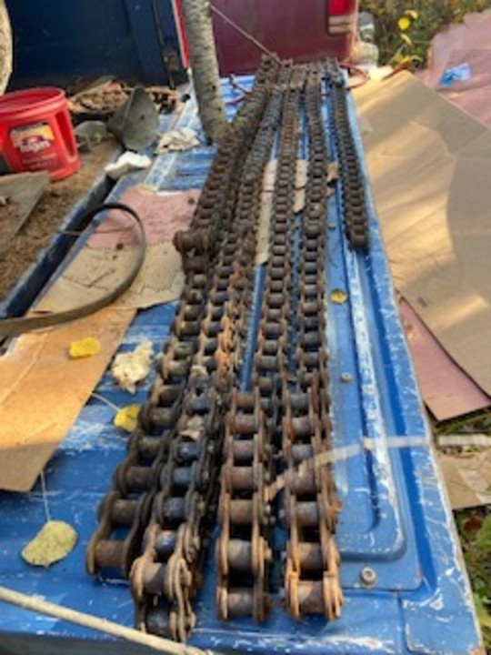 LARGE COTTERED PIN ROLLER CHAIN #100 and #120