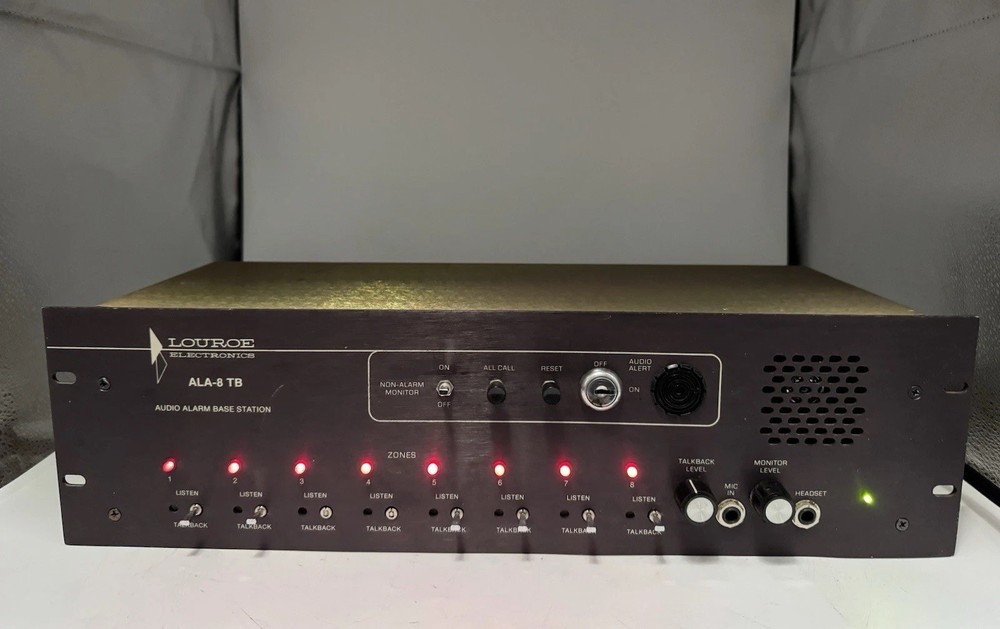 Louroe Electronics ALA-8TB Bi-Directional Audio - Two Way -8 Zone Powers/Unteste