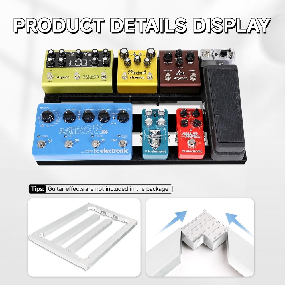 Ghost Fire Guitar Pedalboard with Large Capacity Storage Bag