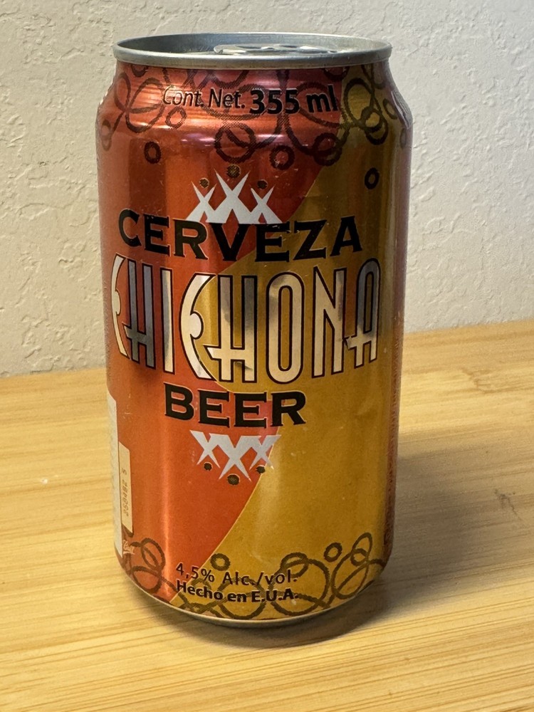 Cerveza Chichona - Empty Beer Can Bottom Opened