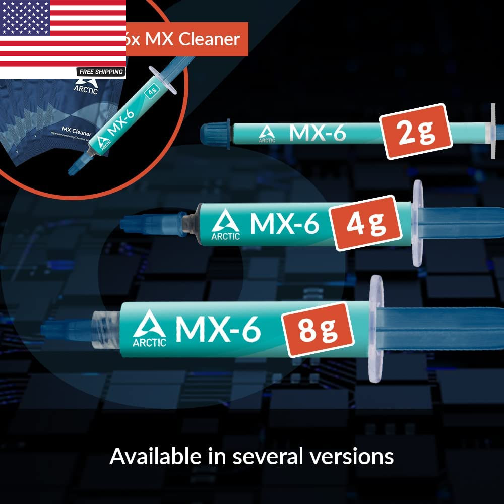 MX-6 (2 G) - Ultimate Performance Thermal Paste for CPU, Consoles, Graphics Card