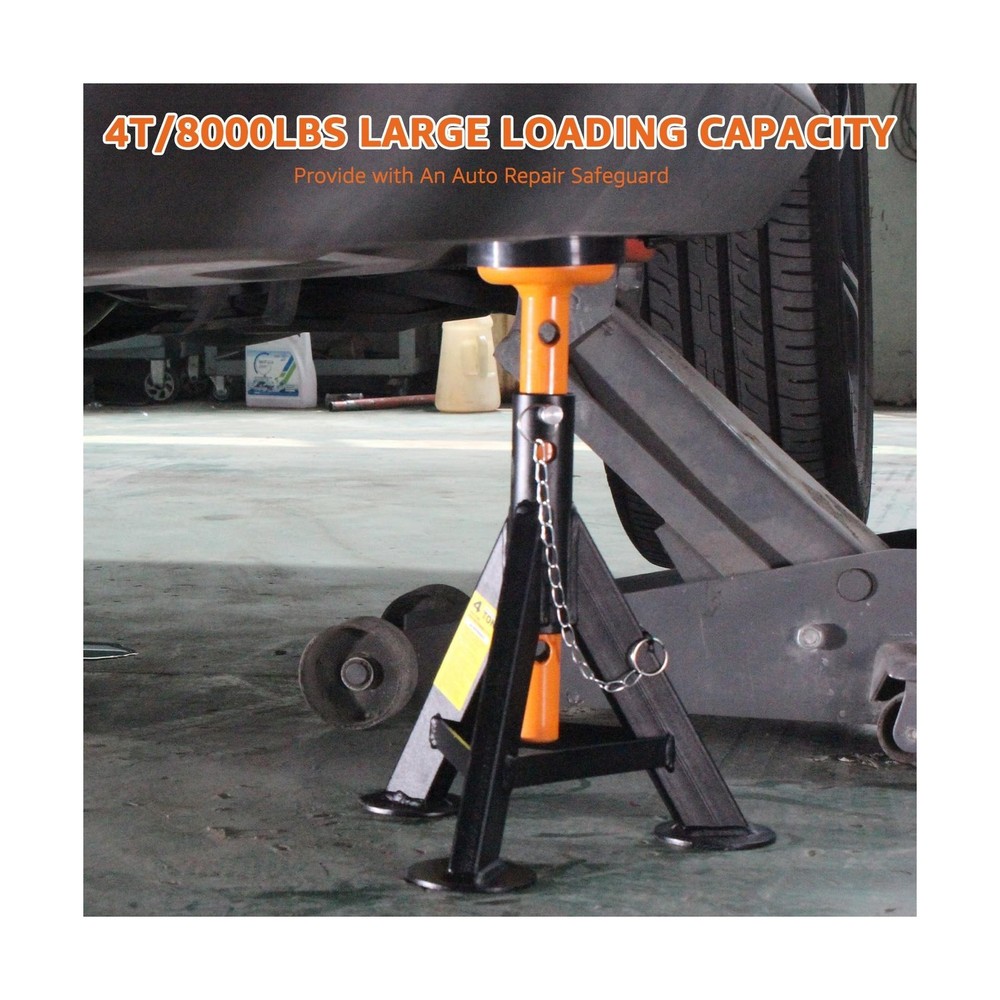BESTOOL Jack Stands 4 ton, Jack Stand with Security Locking Pins 8,000 lbs Ca...