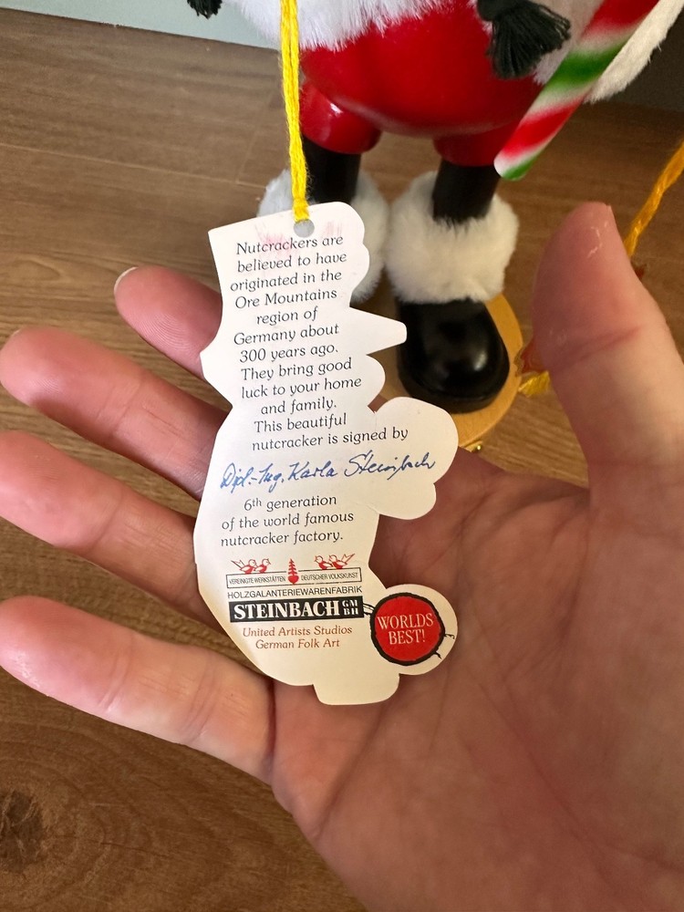 Steinbach Christmas Mickey Mouse German Nutcracker 15" No Box