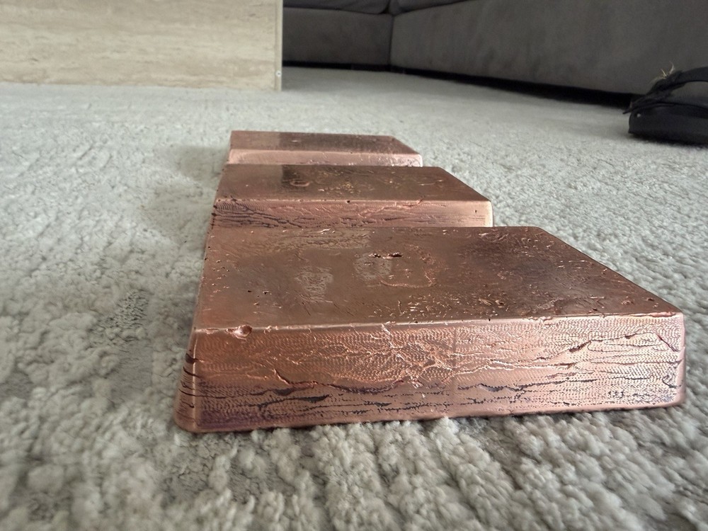 Copper Bars Set of 3 (15 lbs total)