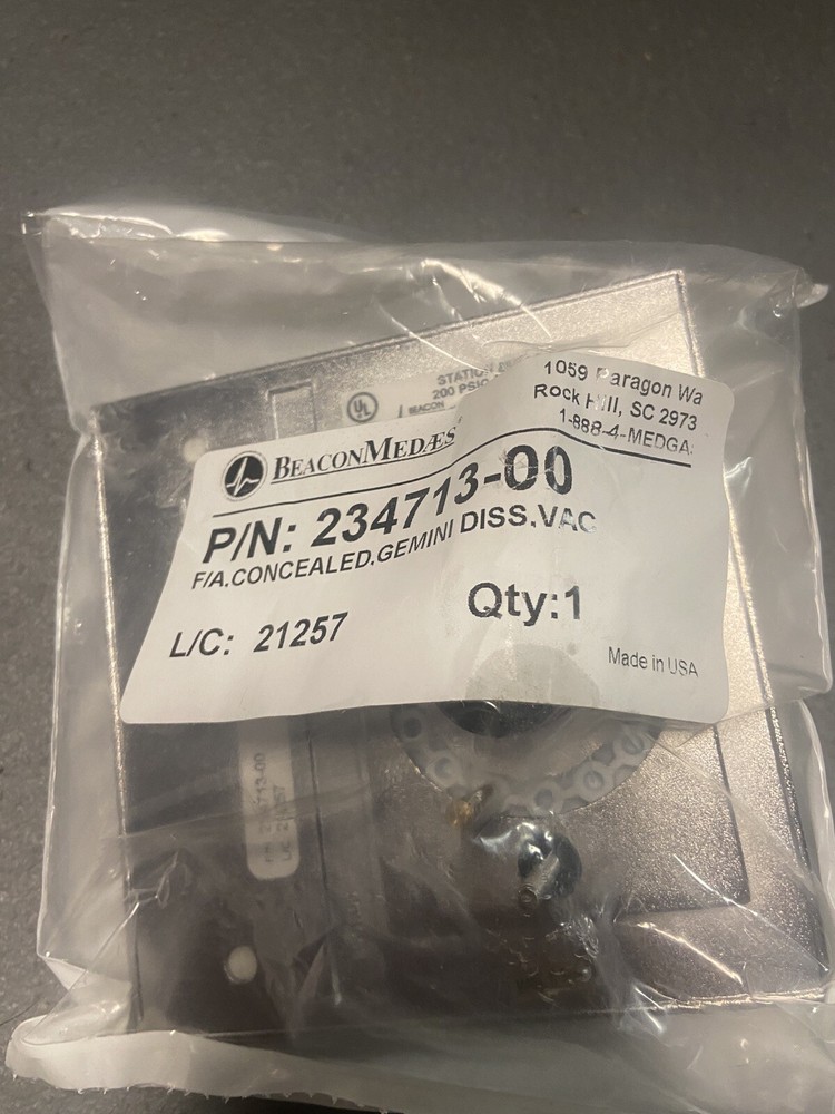 Beacon Medaes DISS Vacuum Faceplate Assembly