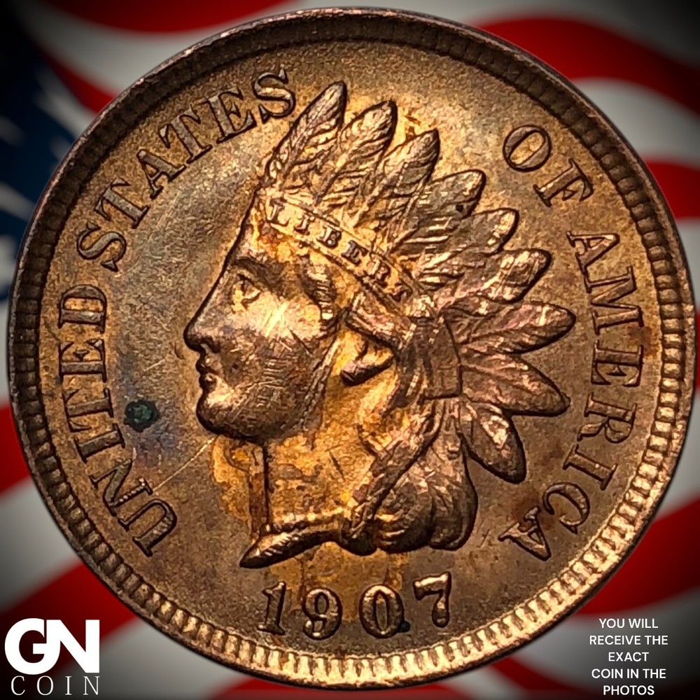 1907 Indian Head Cent Penny Y8366