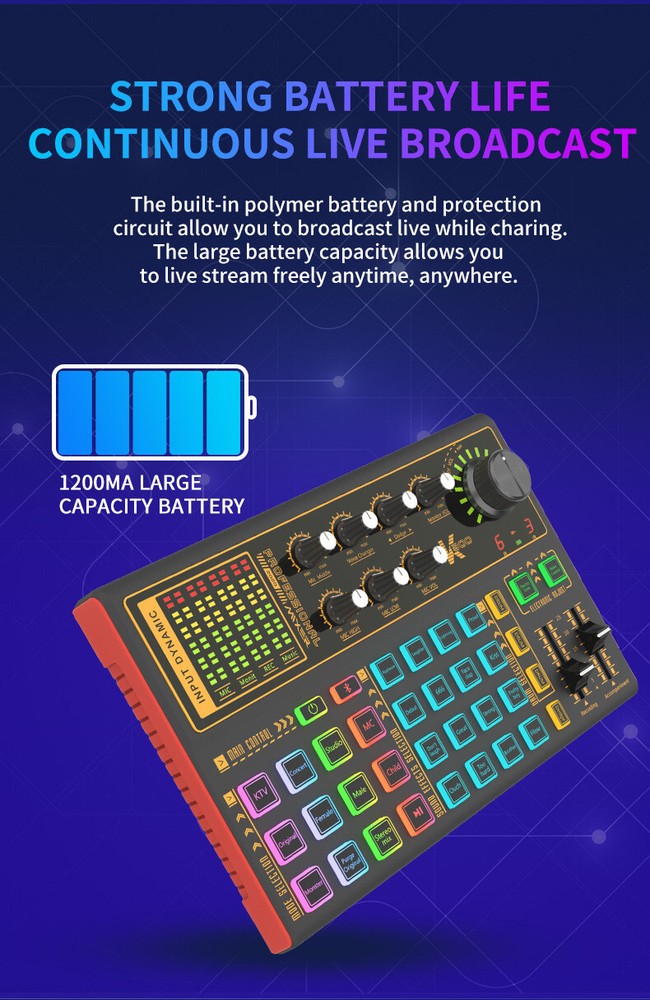 DJ Mixer Shaking Live Equipment Mobile Computer USB Multi-function Sound Card