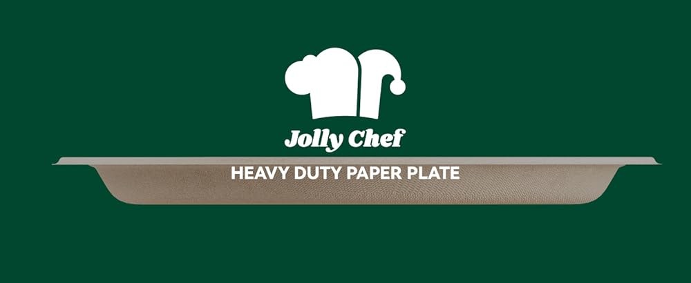 J CHEF postable Heavy Duty Plates 𝟭𝟬 𝗜𝗻𝗰𝗵 [𝟭𝟱𝟬 𝗣𝗮𝗰𝗸]