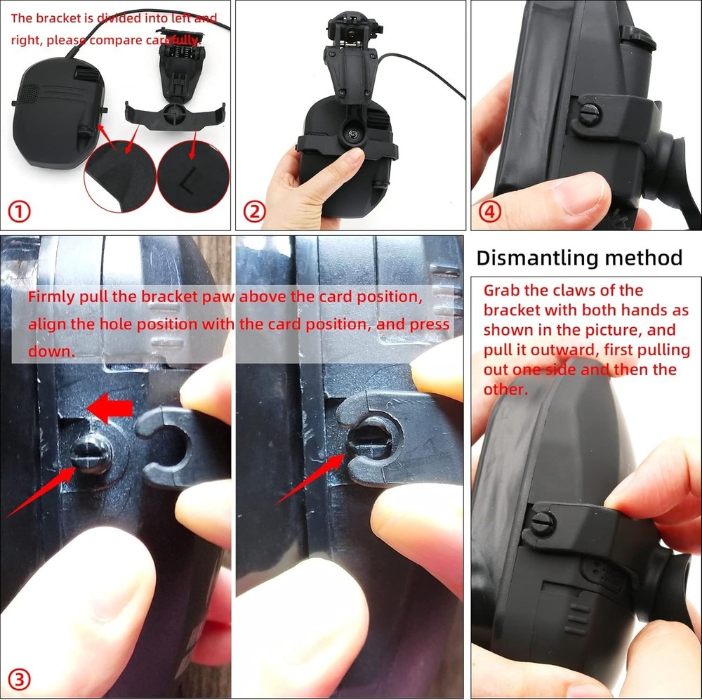 Tactical Helmet Rail Adapter - Fits Walker's Razor