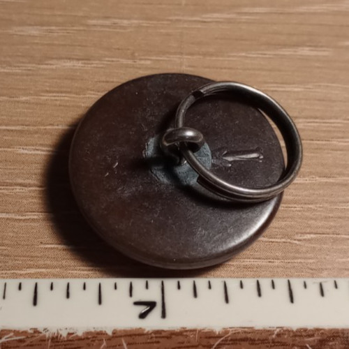 US ARMY WW1 Vegetable Ivory jacket button, star arrow backmark with toggle, 1