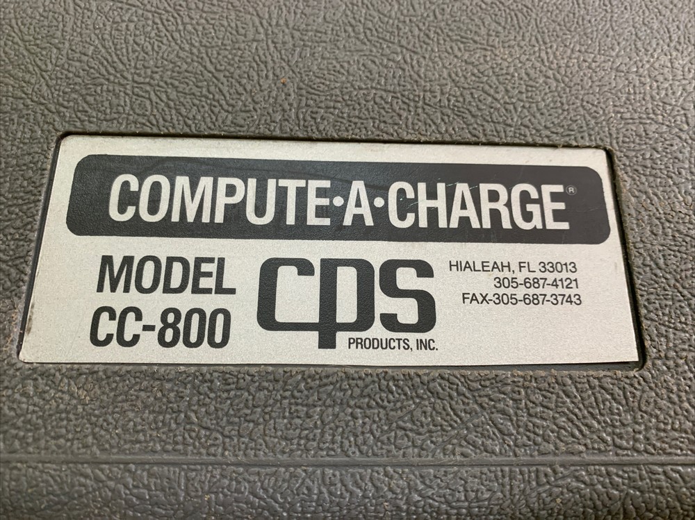 CPS CC-800 Compute-A-Charge Automatic Precision Charging & Recovery Computer!