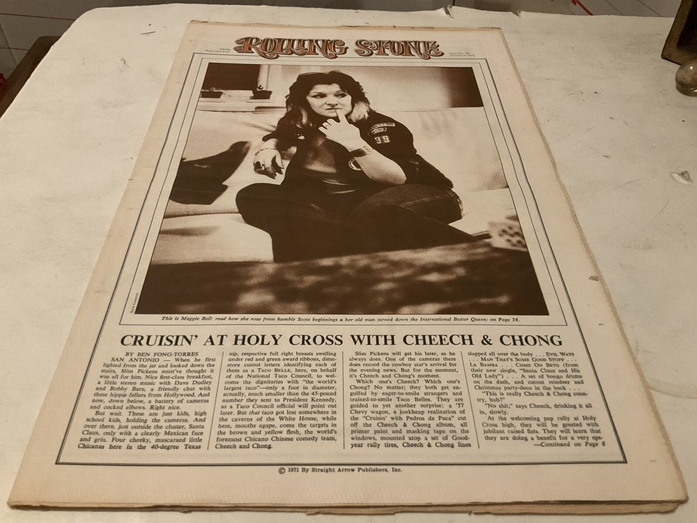 ROLLING STONE MAGAZINE January 5 1972 Cat Stevens Bob Dylan Flat