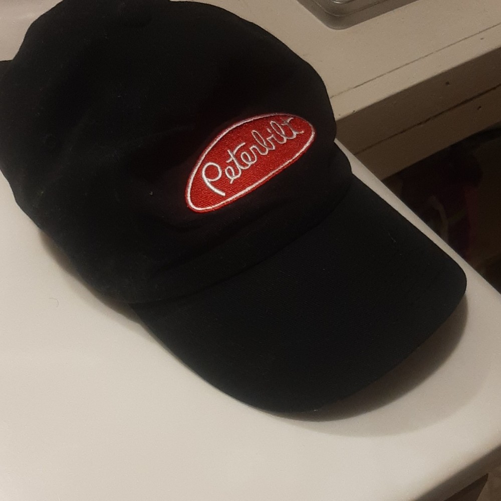 Peterbilt Black Hat Pete Store Logo Adjustable Cap Classic Style Comfortable Fit
