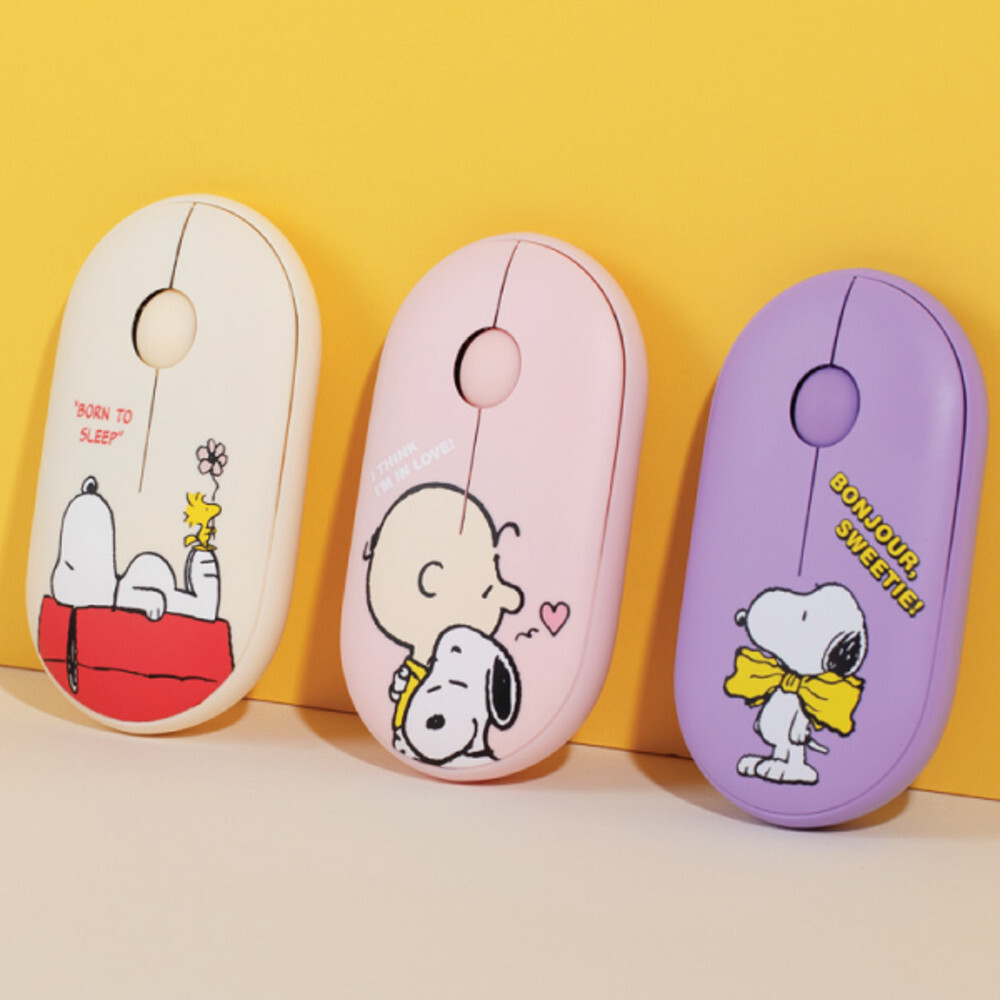Wireless Mouse / PEANUTS Multi-pair wireless Noiseless mouse / 3Color /