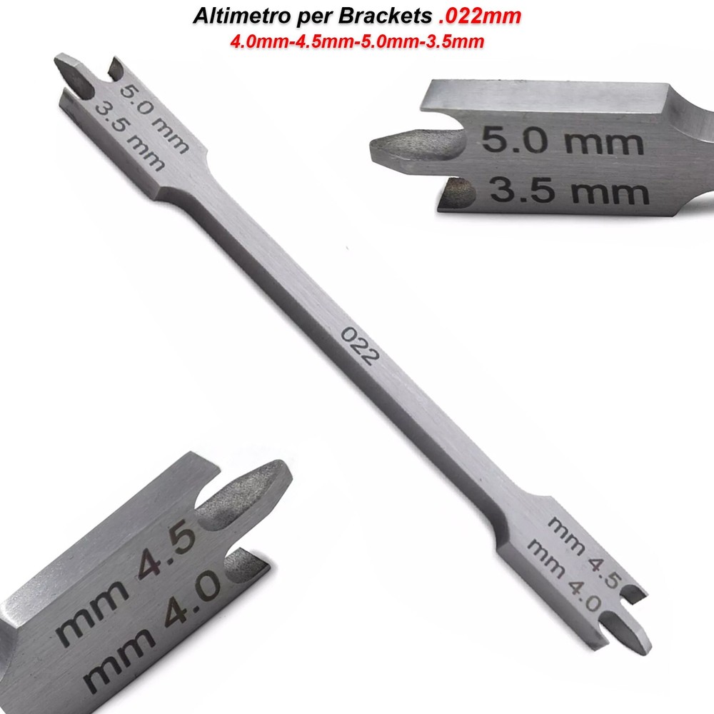 Altimeter Mount Positioning Gauge for Orthodontic Meter Bracket