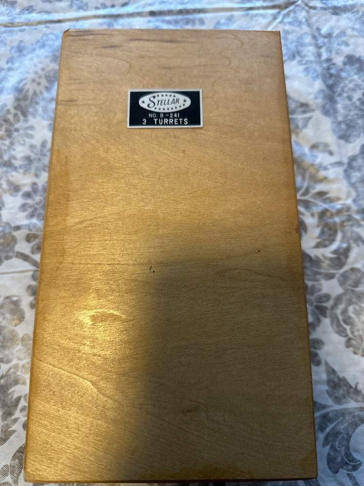 Vintage Stellar Microscope Kit With Tools & Slides, Incomplete