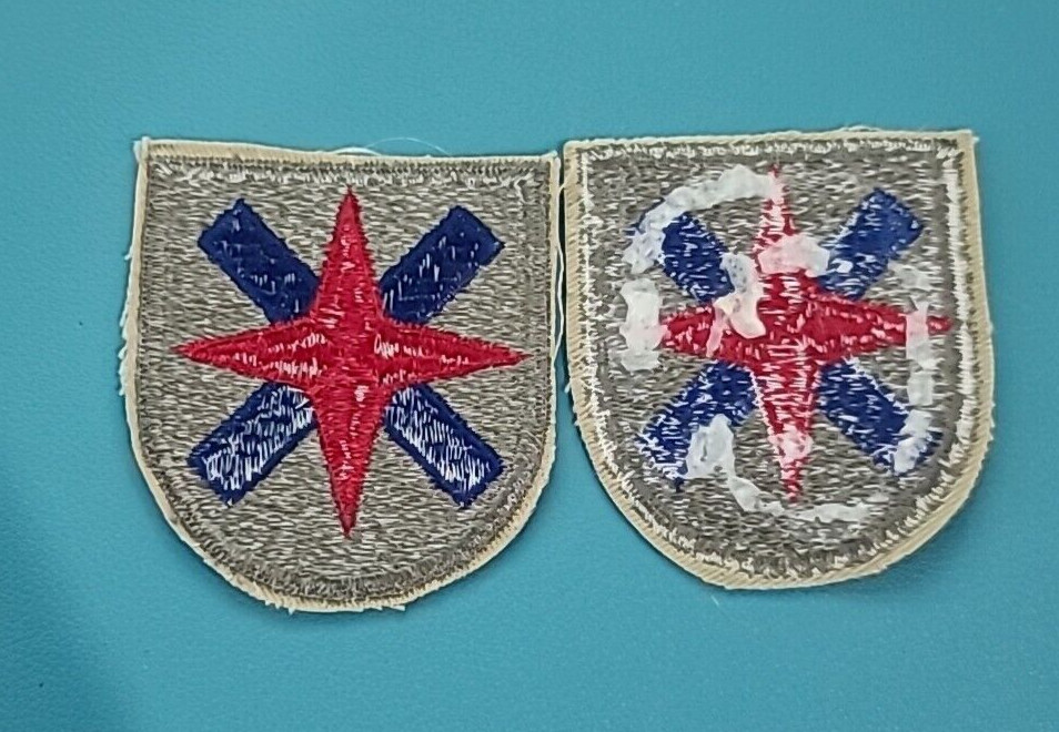 14th Army Corps-Cut Edge-Snow Back Patch-------------Original WW-II* (1 PATCH)