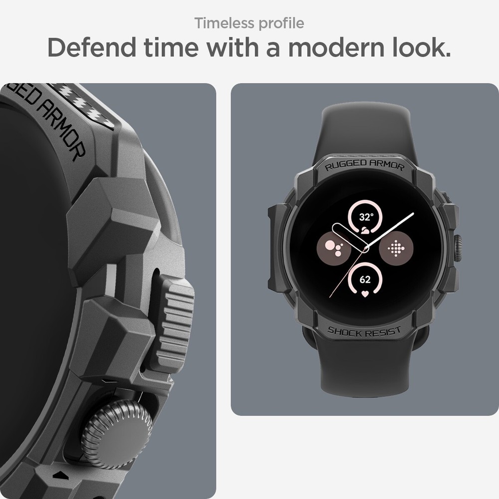 For Pixel Watch 3 (41mm) | Spigen Rugged Armor Watch Case