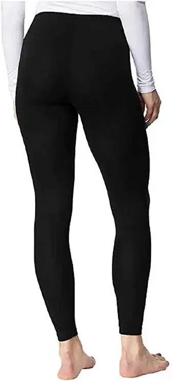 32 Degrees Heat Women's 2 Pack Base Layer Pants, Black, Large