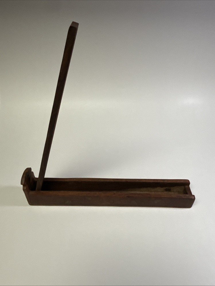 Vintage Incense Holder Double Stick With Leaf Inlay