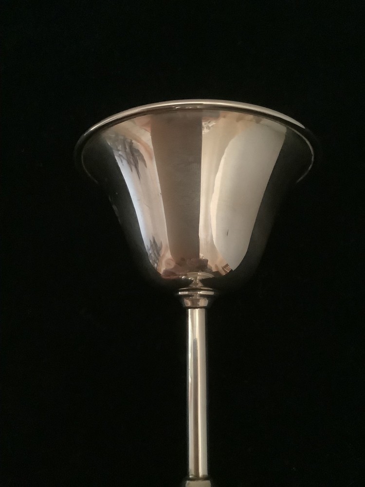 The Merrill Shops Sterling 8 GOBLETS - mono "S"
