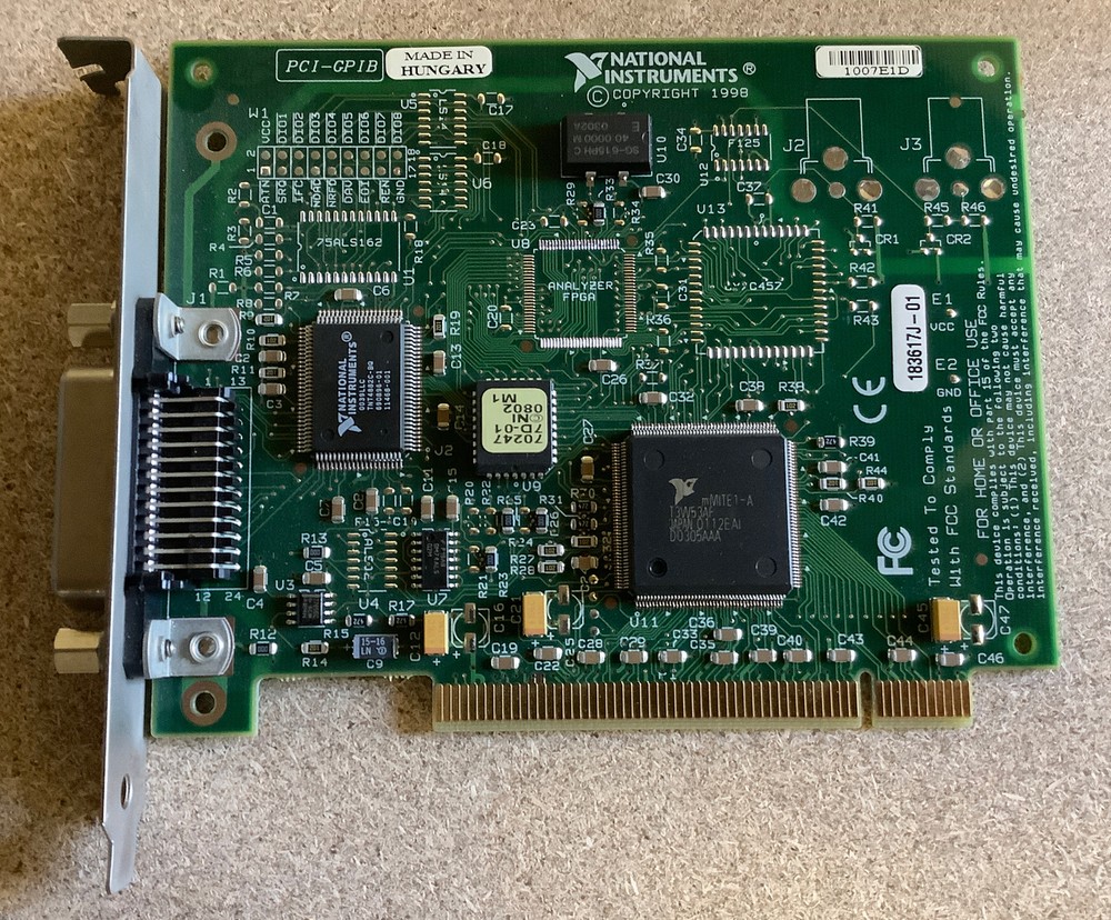National Instruments PCI-GPIB Interface Adapter Card 183617J-01