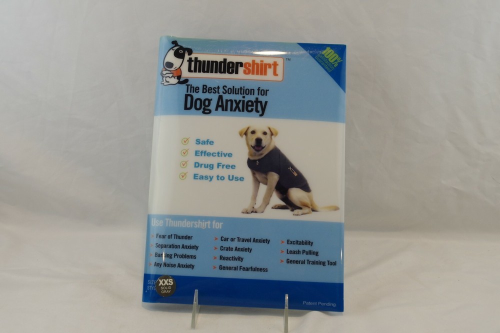 Thundershirt Dog Anxiety Best Solution Solid Gray XXS