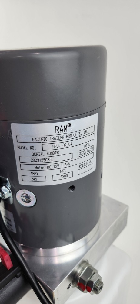 RAM HPU-DA004 4 Quart Double Acting 12V Hydraulic Power Unit