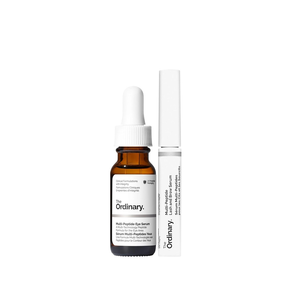 The Ordinary Eye Lash Brow Set Multi Peptide Eye & Lash Serums 0.5 Oz