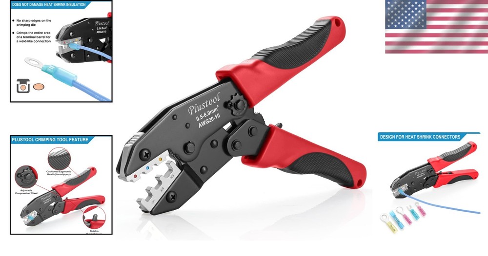 Professional Crimping Tool for Heat Shrink Connectors - Ergonomic & Efficient