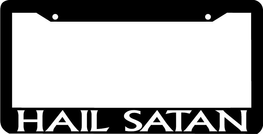 HAIL SATAN License Plate Frame