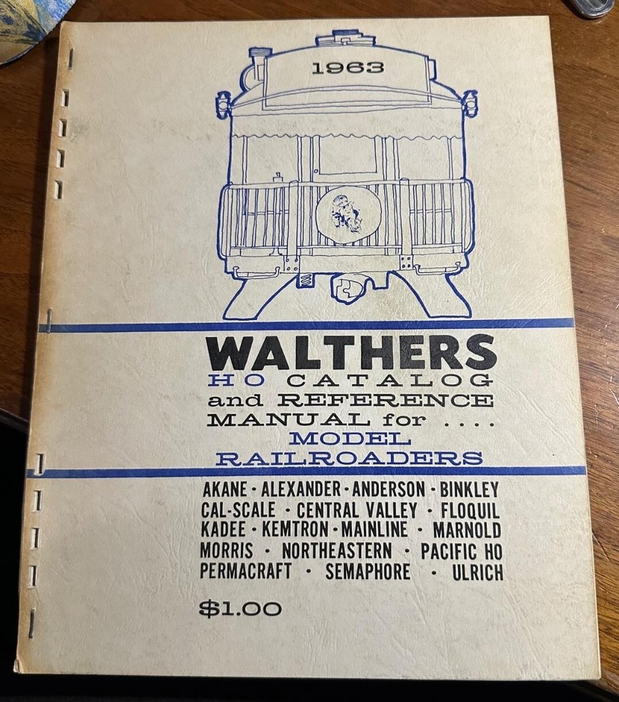 Walthers 1963 Edition Model Railroad Reference Book Catalog HO Scale