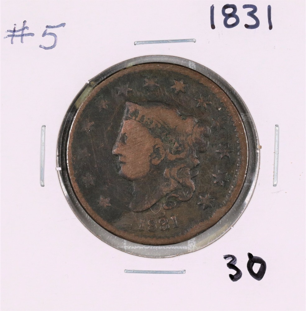 1831 Coronet Head Large Cent #5