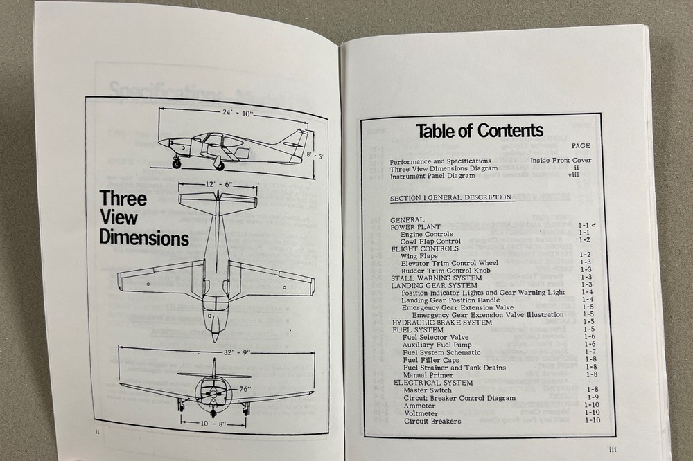Aero Commander Model 112 Owner's Manual & Emergency Procedures-Original
