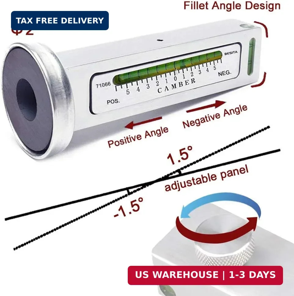 Adjustable Magnetic Gauge Tool Camber Alignment Tool Strut Wheel Alignment Tool