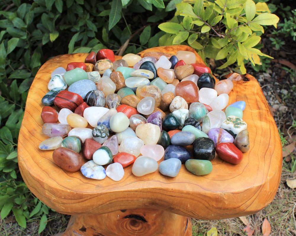 WHOLESALE 20 lb Box Medium Assorted Mixed Tumbled Stones, CRAZY CHEAP Crystals