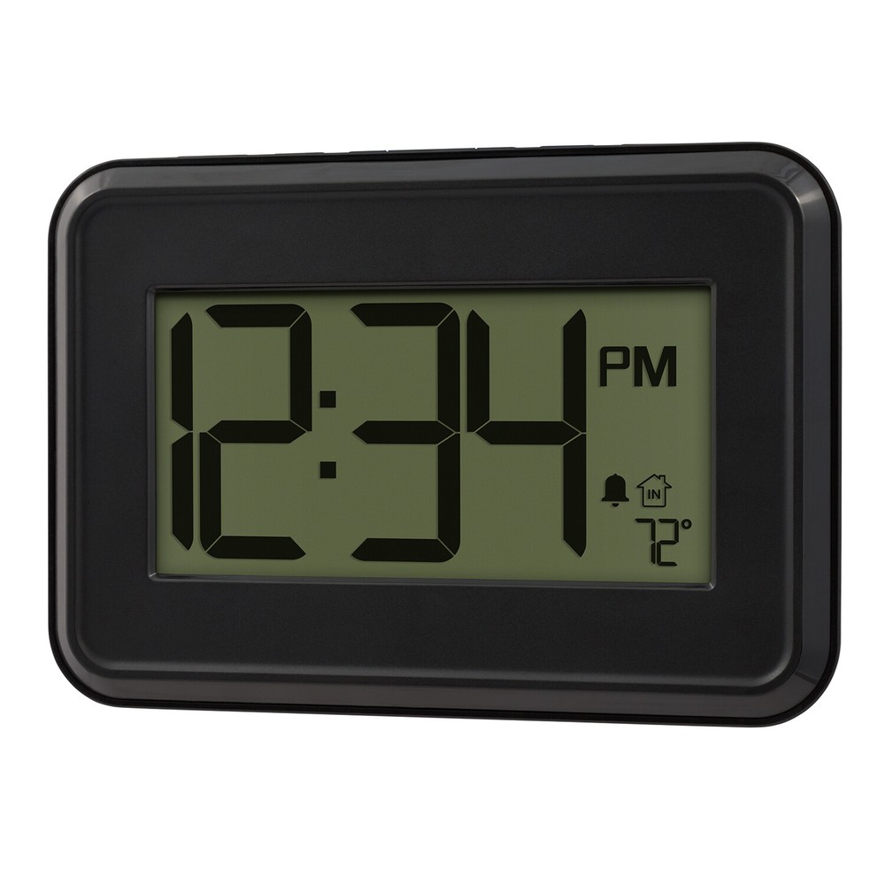 W80000 La Crosse Technology Digital Wall Clock with IN Temperature & Timer