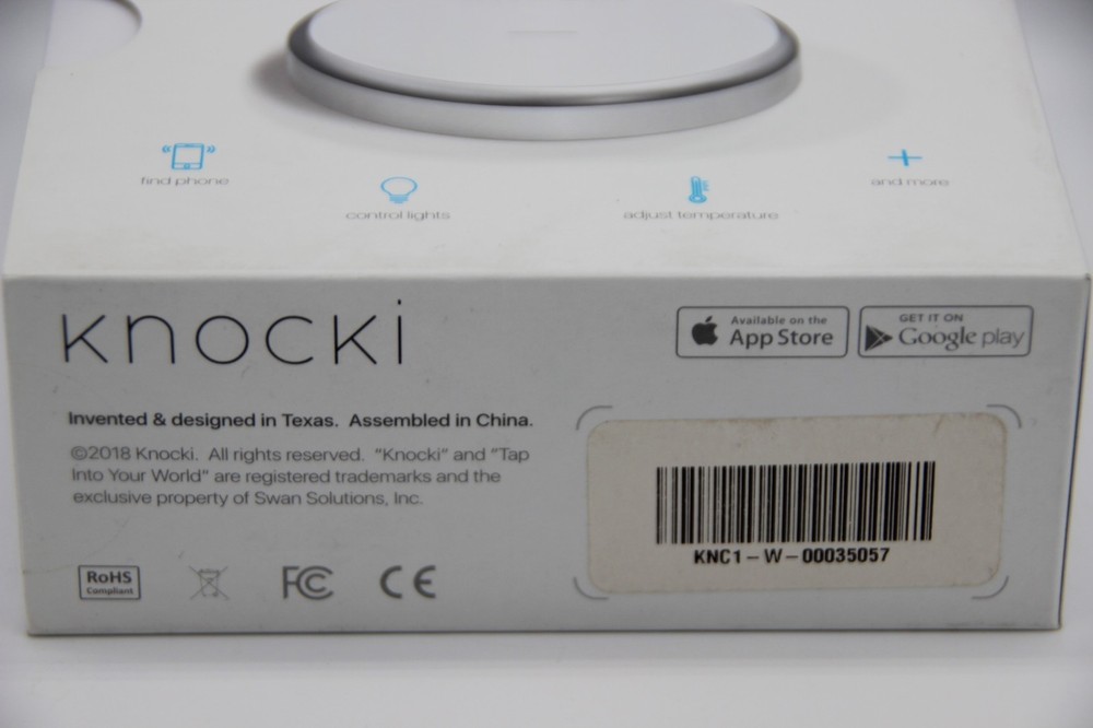 Knocki Limited Edition Signed Use Any Surface to Control Smart Home Devices