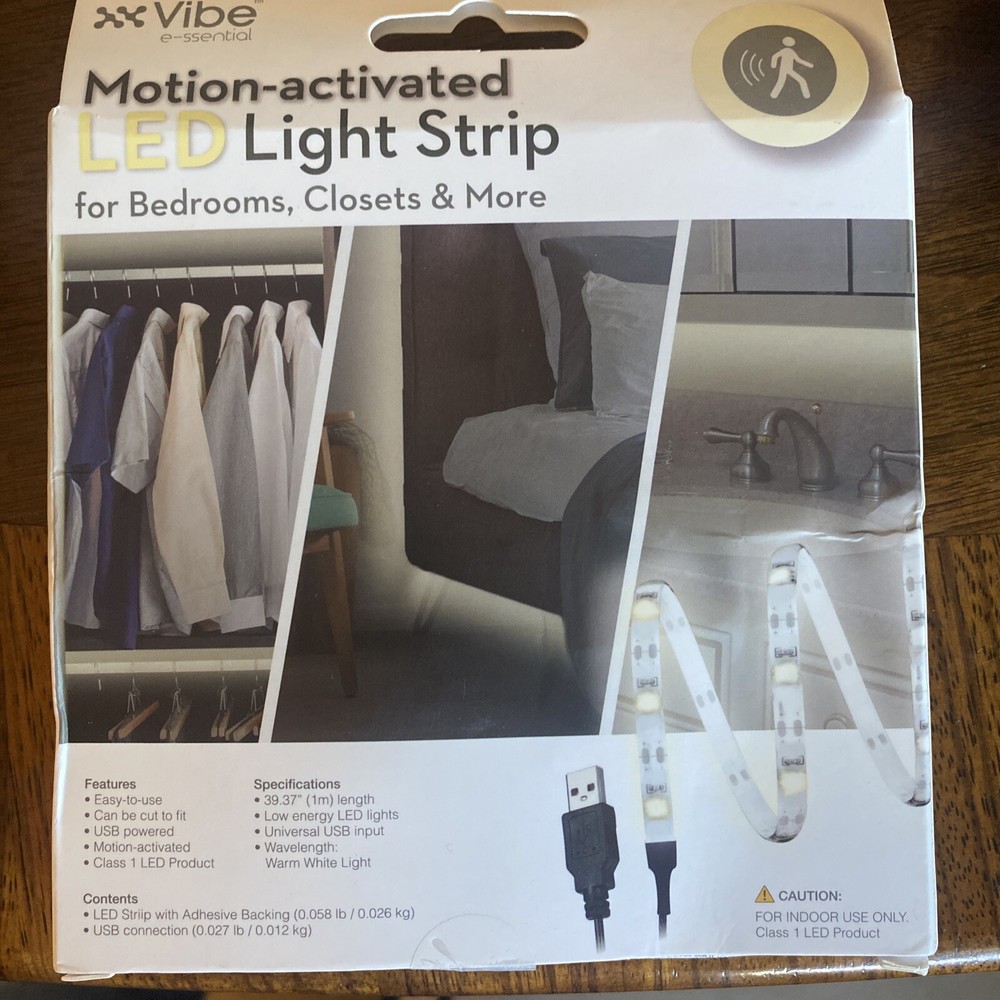 Vibe Essential Motion - Activated LED Light Strip - 1 Meter, Warm White
