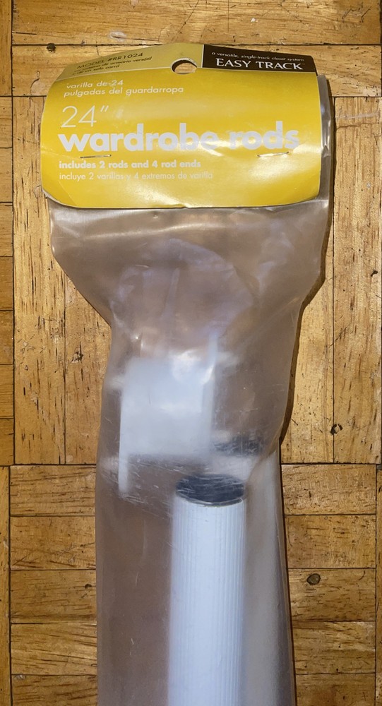 Easy Track RR1024 24 Inch Wardrobe Rods