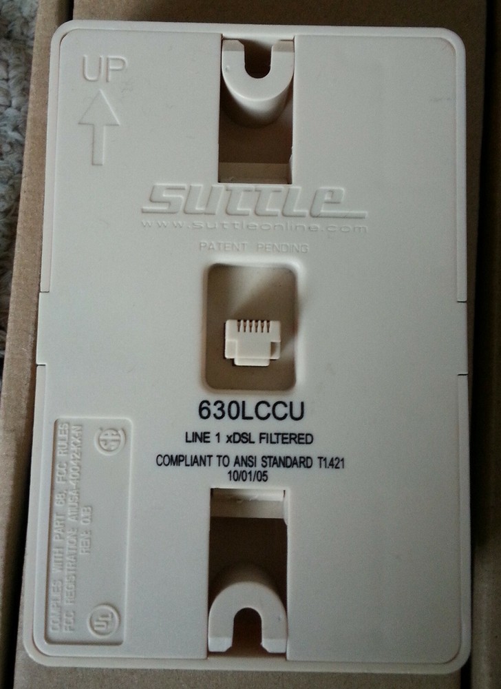 10 Pack - Suttle 630LCCU 1-line Wall Mount Adapter DSL Filter - Cream