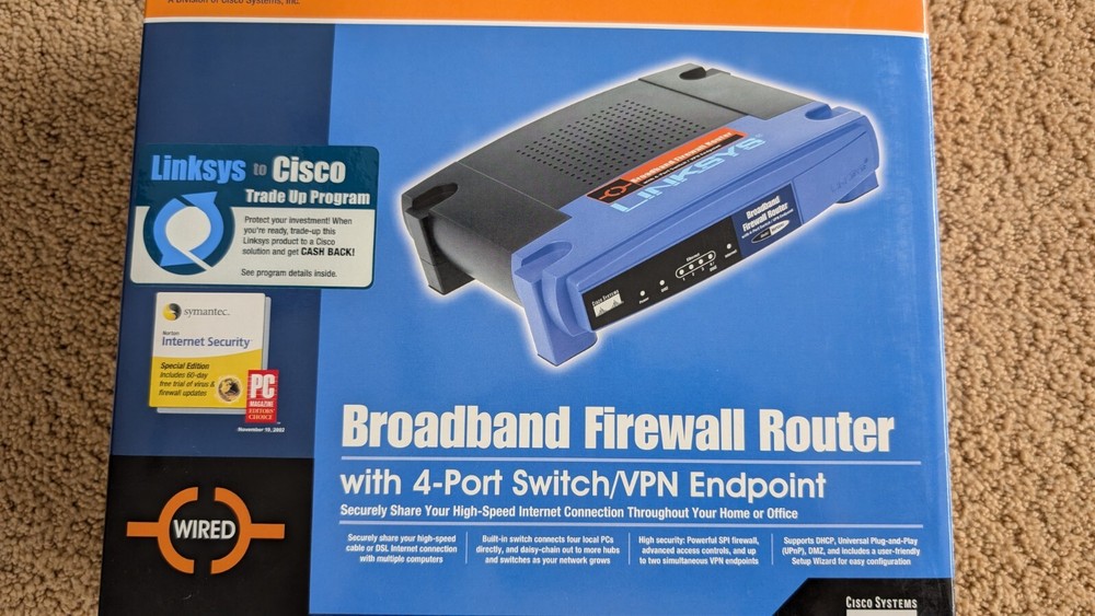 Linksys BEFSX41 100 Mbps 4-Port 10/100 EtherFast Cable/DSL Firewall Router