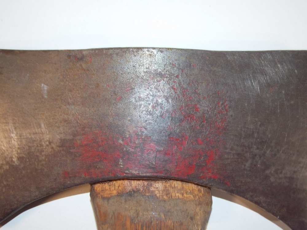 Vintage Unbranded 4.75" Double Bit Axe Head 4lbs 7.1oz