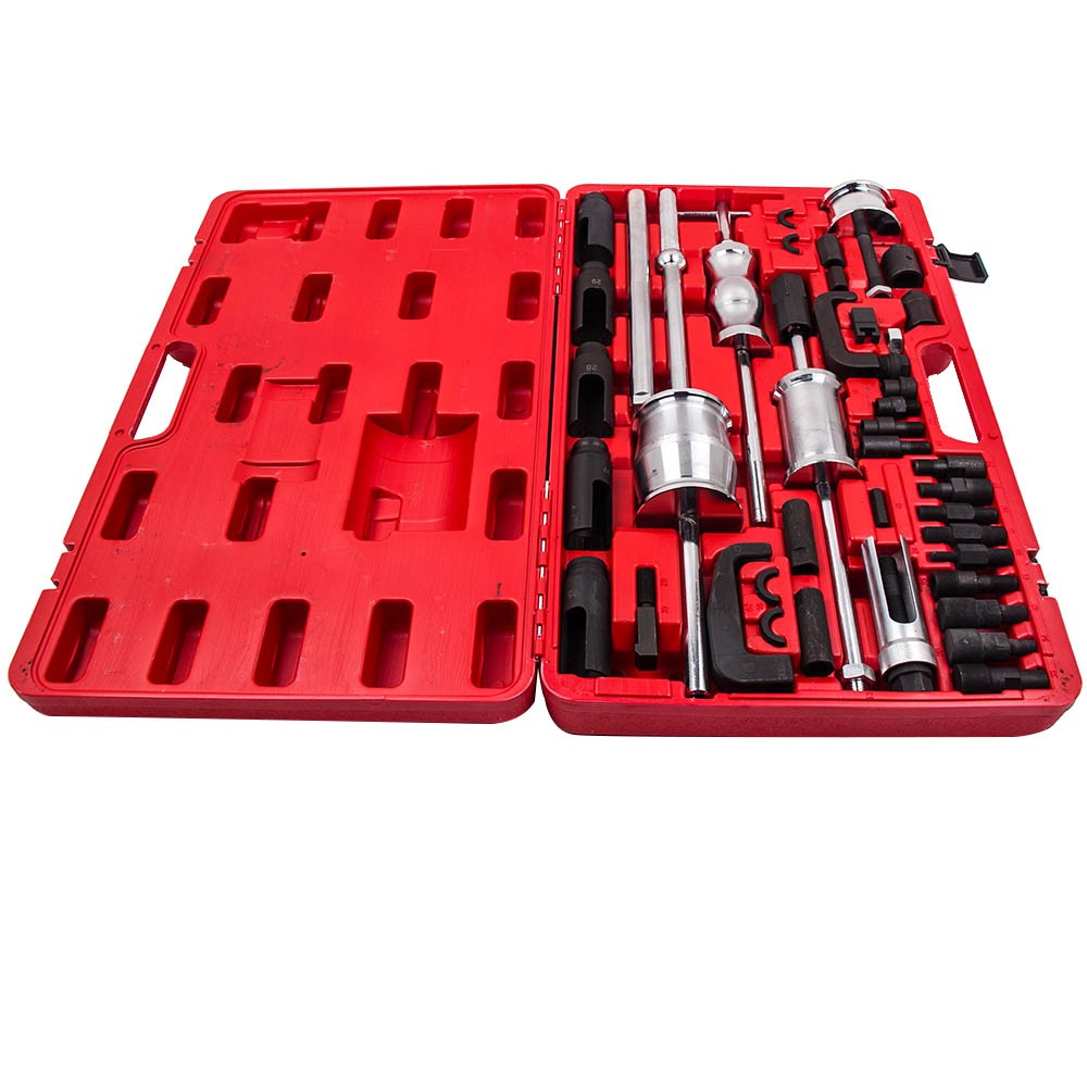 Auto Truck Diesel Injector Extractor Slide Hammer Puller Adapter Full Tool Sets