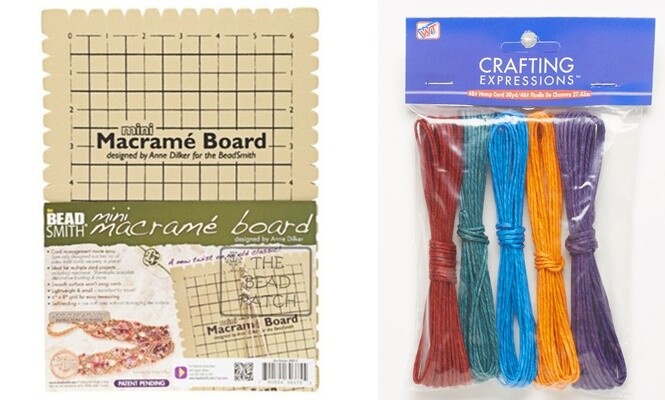 Anne Dilker MACRAME Board & Accessories~ 2 Sizes Available Durable Foam Notched