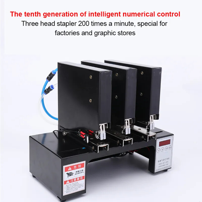 Fast Three Head Induction Binding Machine Three Nail Elevator Blister