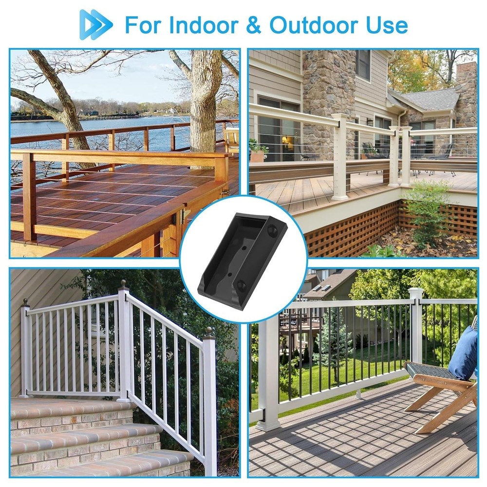 30PCS Deck Railing Bracket Connectors for 2x4 Railing Wood Post, Railing Post...