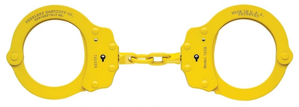 Peerless Handcuff Model 750C - Chain Link - Yellow | 750CY