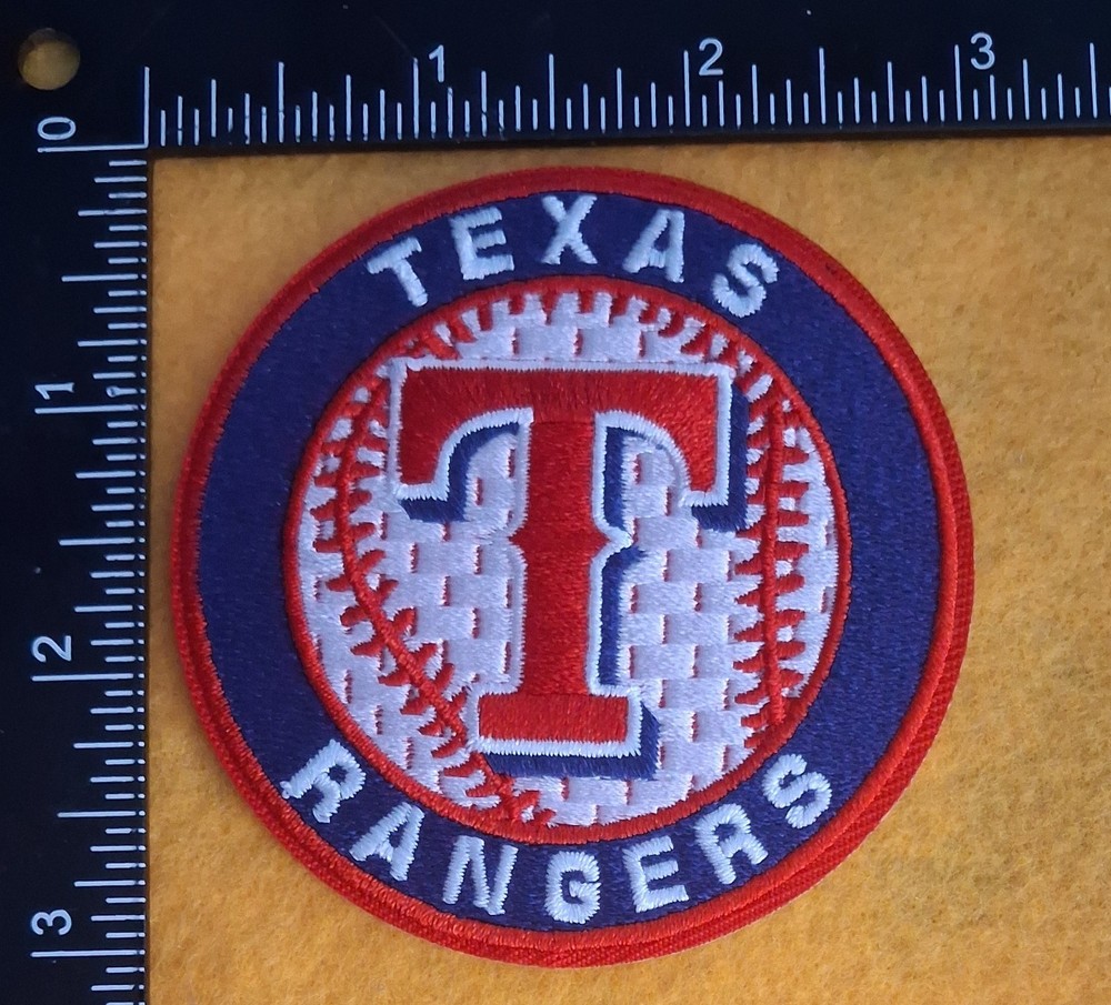 TEXAS RANGERS  BASEBALL IRON ON PATCH