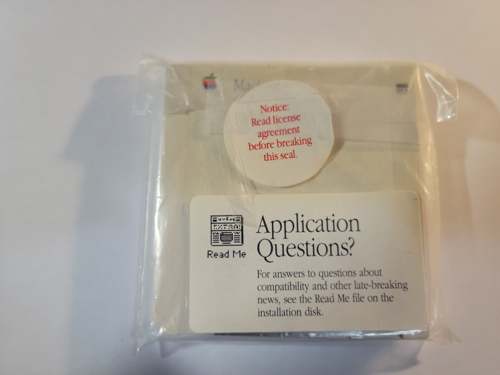 Apple Macintosh StyleWriter I Printer install Software 4 Disks